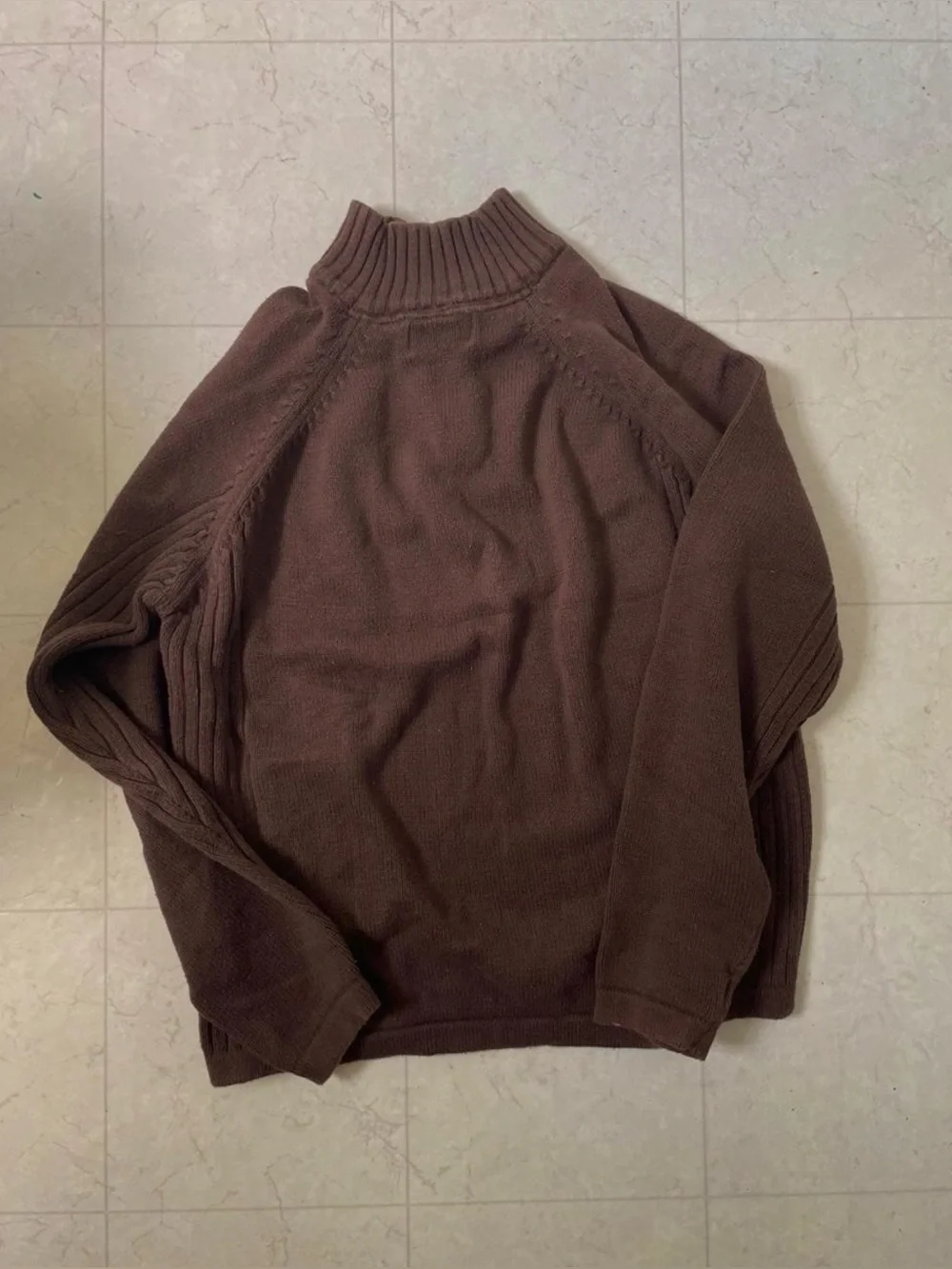 Vintage Polo Assn. Brown Quarter Zip